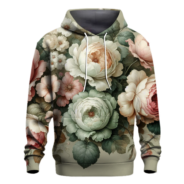 Vintage Rose Elegance Hoodie