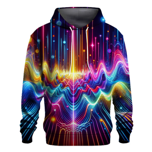 Electric Synthwave Design Hoodie Custom Hoodies