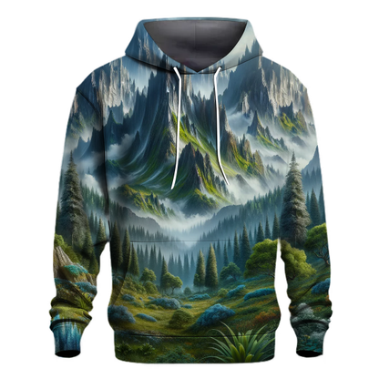 Mystical Mountain Landscape Hoodie