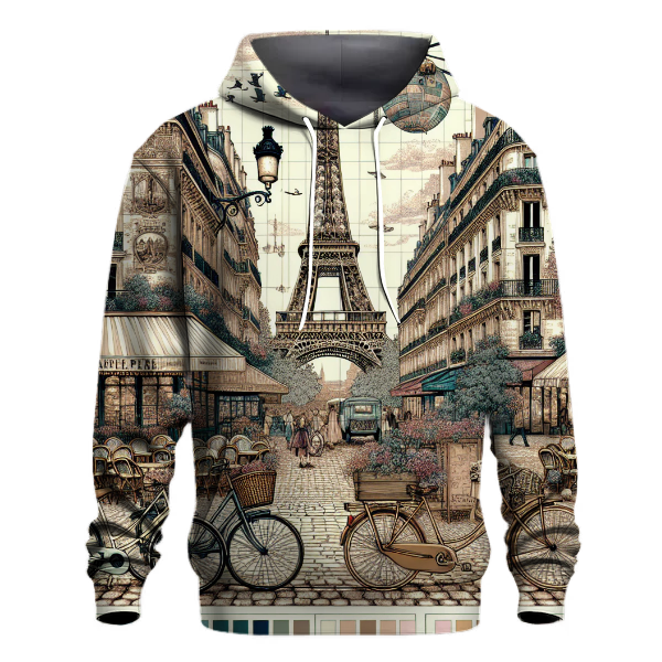 Elegant Vintage Paris Hoodie