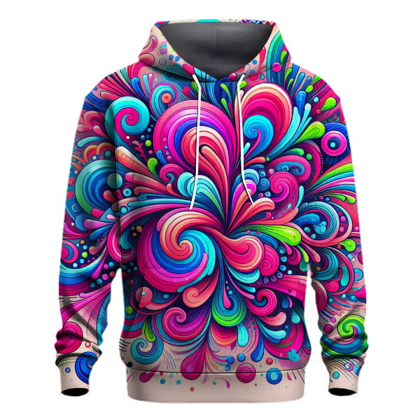 Electric Color Explosion Hoodie