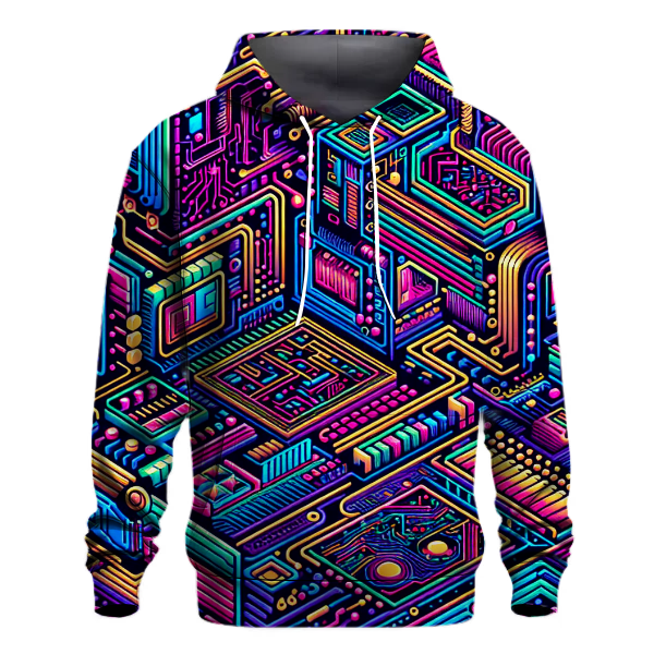 Retro Future Flux Design Hoodie Custom Hoodies