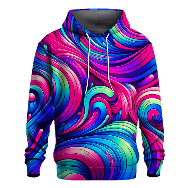 Psychedelic Swirl Gradient Hoodie