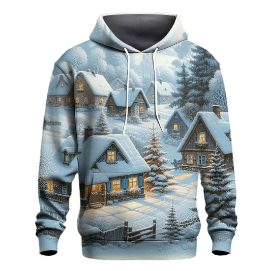 Winter Village Scene Hoodie