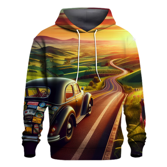 Vintage Road Trip Vibes Hoodie Heavyweight Hoodies