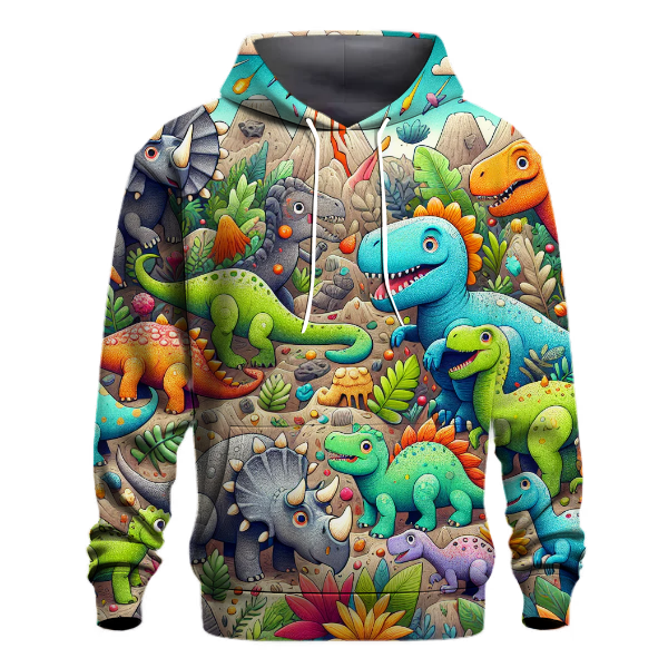 Whimsical Dinosaurs Hoodie