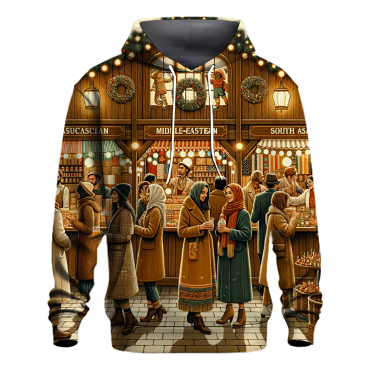 Vintage Christmas Market Hoodie