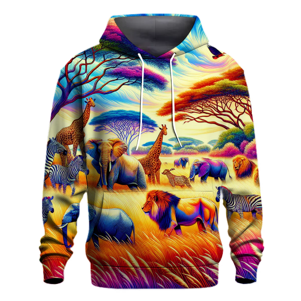 Vibrant Animal Kingdom Hoodie