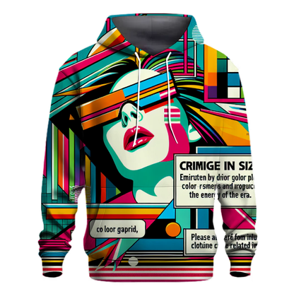 Retro Pop Graphic Hoodie Pullover Hoodies