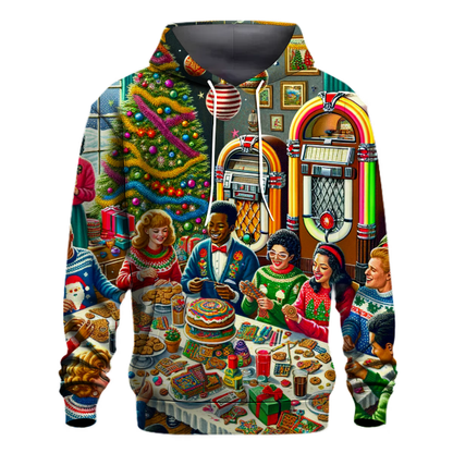 Retro Christmas Celebration Hoodie