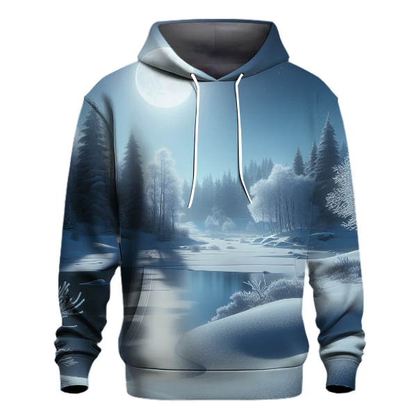 Winter's Tranquil Night Hoodie