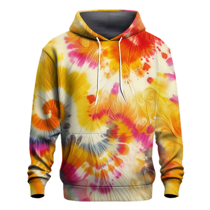 Vibrant Sunrise Tie-Dye Hoodie