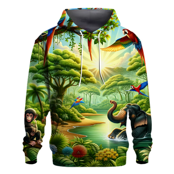 Whimsical Jungle Adventure Hoodie