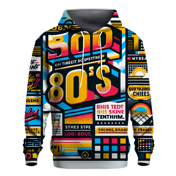 Stylish 80s Vibe Hoodie