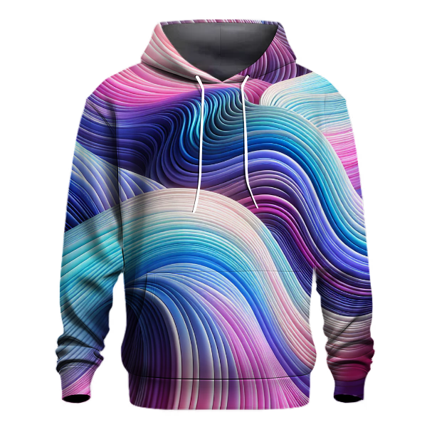 Retro Futuristic Wave Hoodie