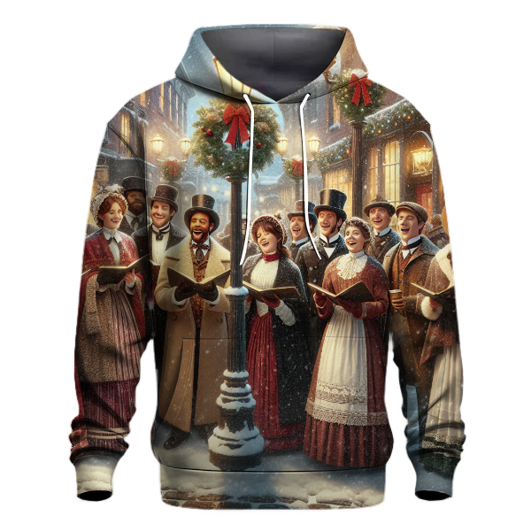 Vintage Christmas Carolers Hoodie