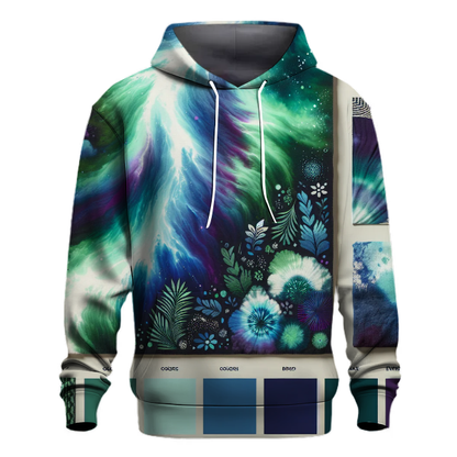 Electric Aurora Tie-Dye Hoodie