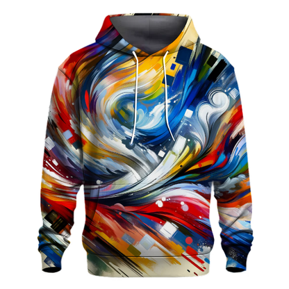 Abstract Expressionism Burst Hoodie