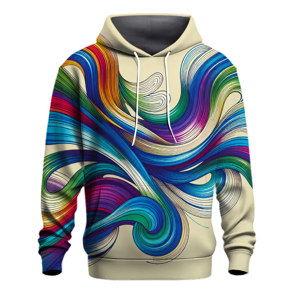 Electric Groovy Motion Hoodie Embroidered Hoodies