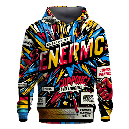 Vintage Comic Frenzy Hoodie