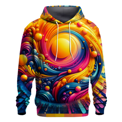 Vibrant Festival Gradient Hoodie