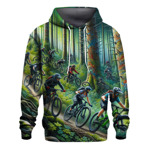 Mountain Biking Trail Hoodie Custom Hoodies