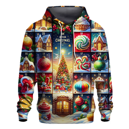 Festive Advent Calendar Countdown Hoodie