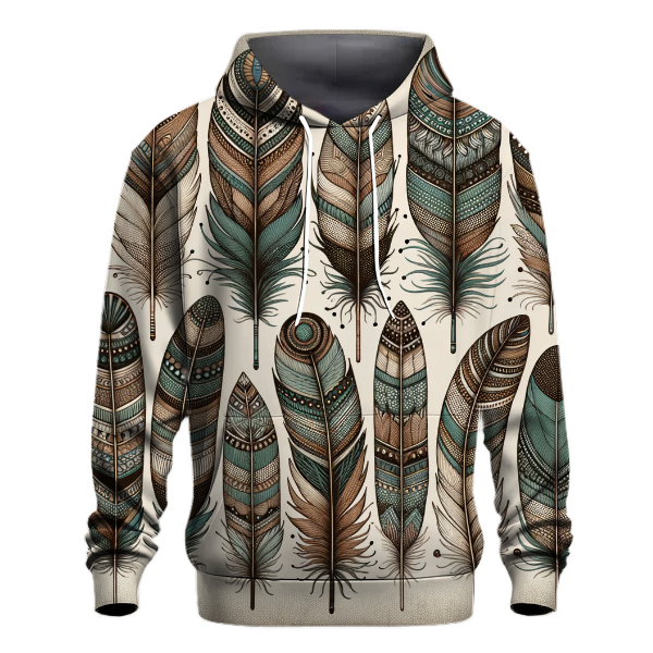 Bohemian Feather Bliss Hoodie