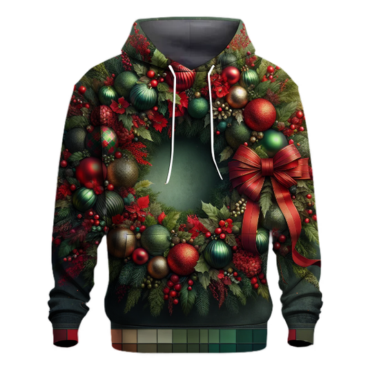 Traditional Christmas Wreath Hoodie