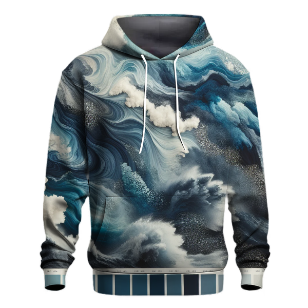 Sapphire Wave Symphony Hoodie Hoodie Designs