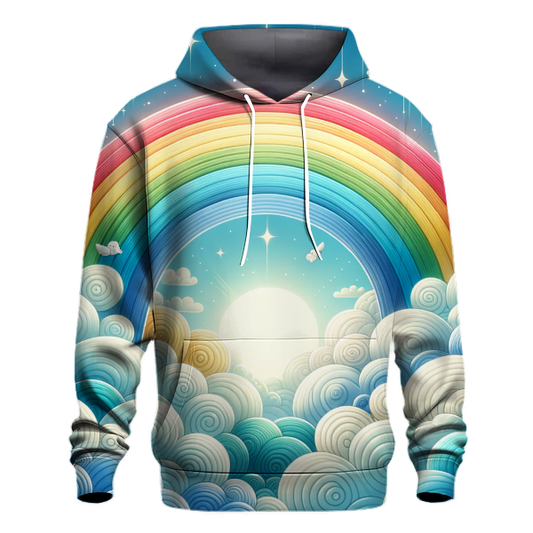 Dreamy Clouds and Rainbows Hoodie