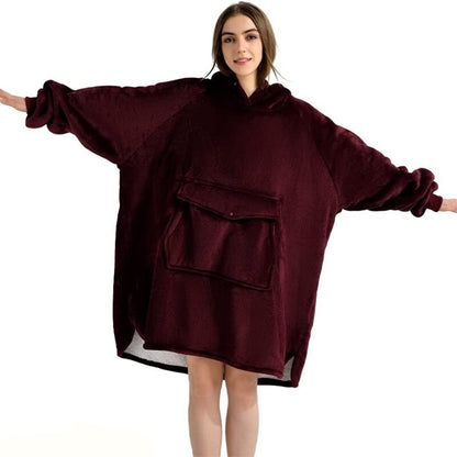 Winter Plush Sherpa Giant Oversized Hoodie Robe