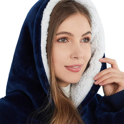 Winter Plush Sherpa Giant Oversized Hoodie Robe