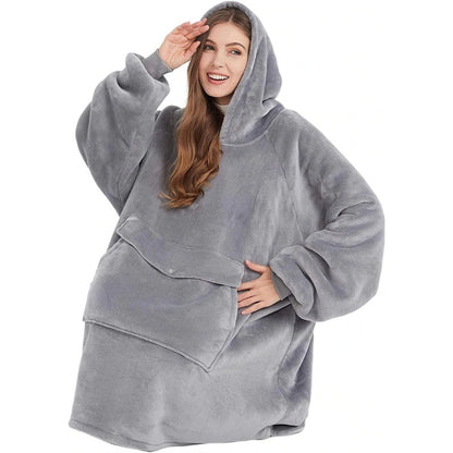 Winter Plush Sherpa Giant Oversized Hoodie Robe