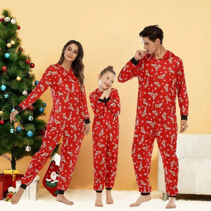 Christmas Festive Jumpsuit Pajama Set