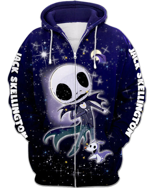 Jack Skellington Zip Up Hoodie 6XL