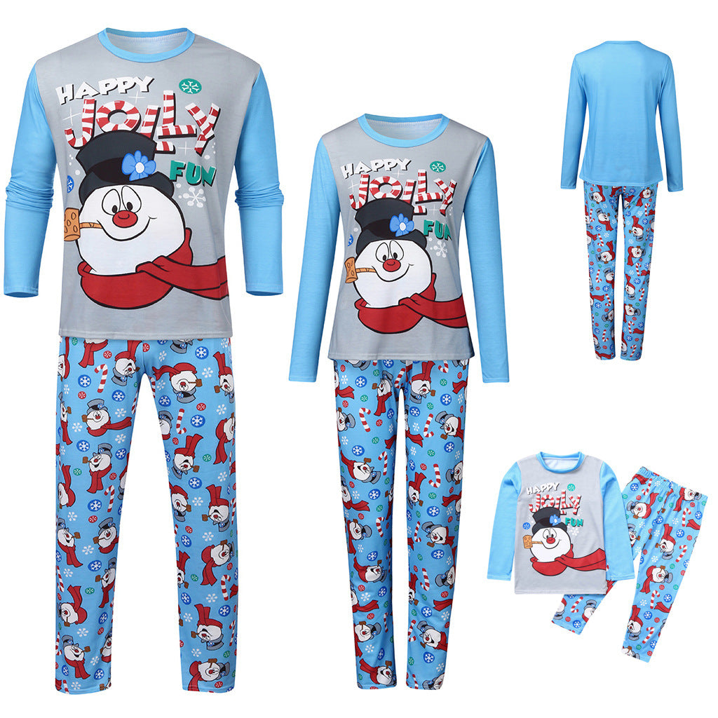 Festive Snowman Christmas Matching Family Pajamas