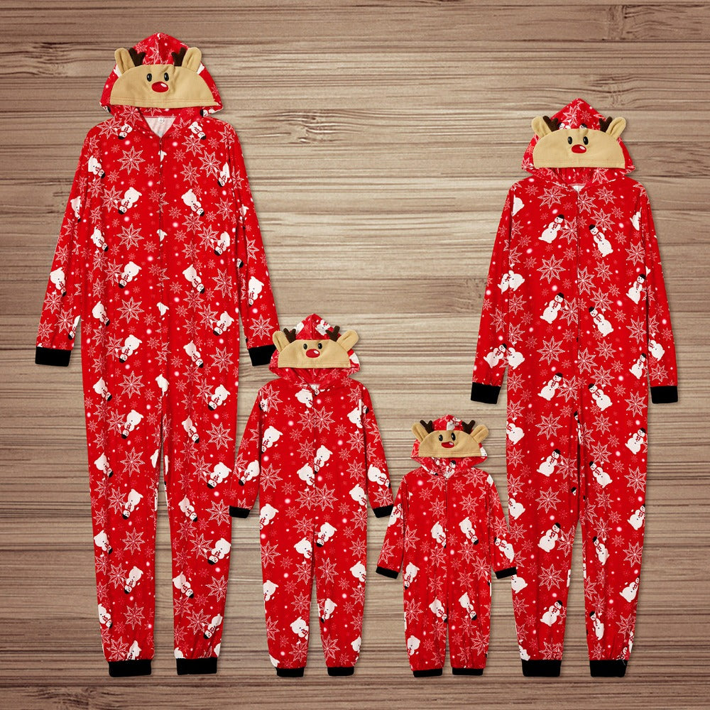 Christmas Print Snowman Matching Family Outfits Babies