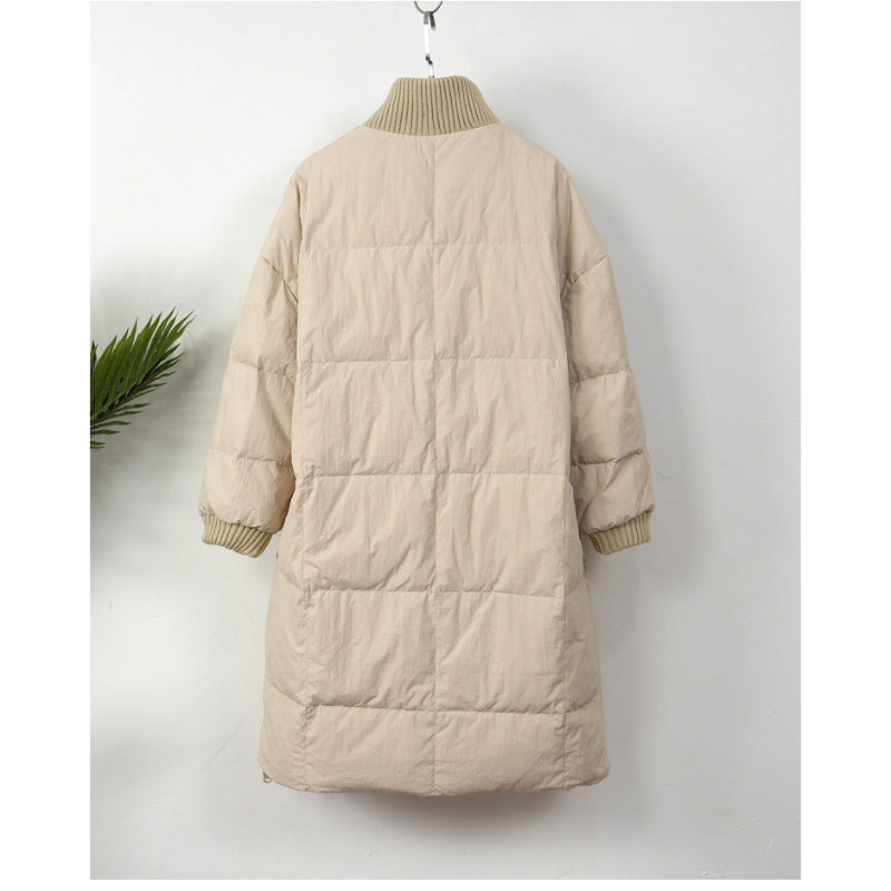 Cotton Thickened Long Parkas Coat for Women