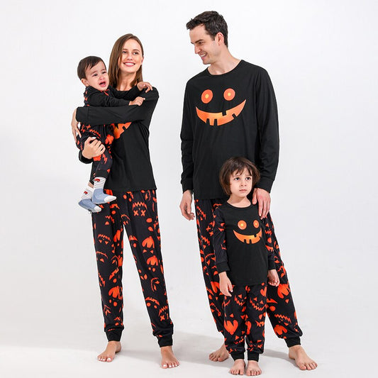 Happy Pumpkin Print Family Matching Sets Baby