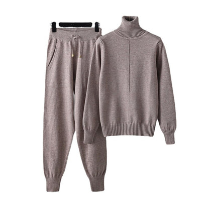 Casual Turtleneck 2 Piece Women's Sweater